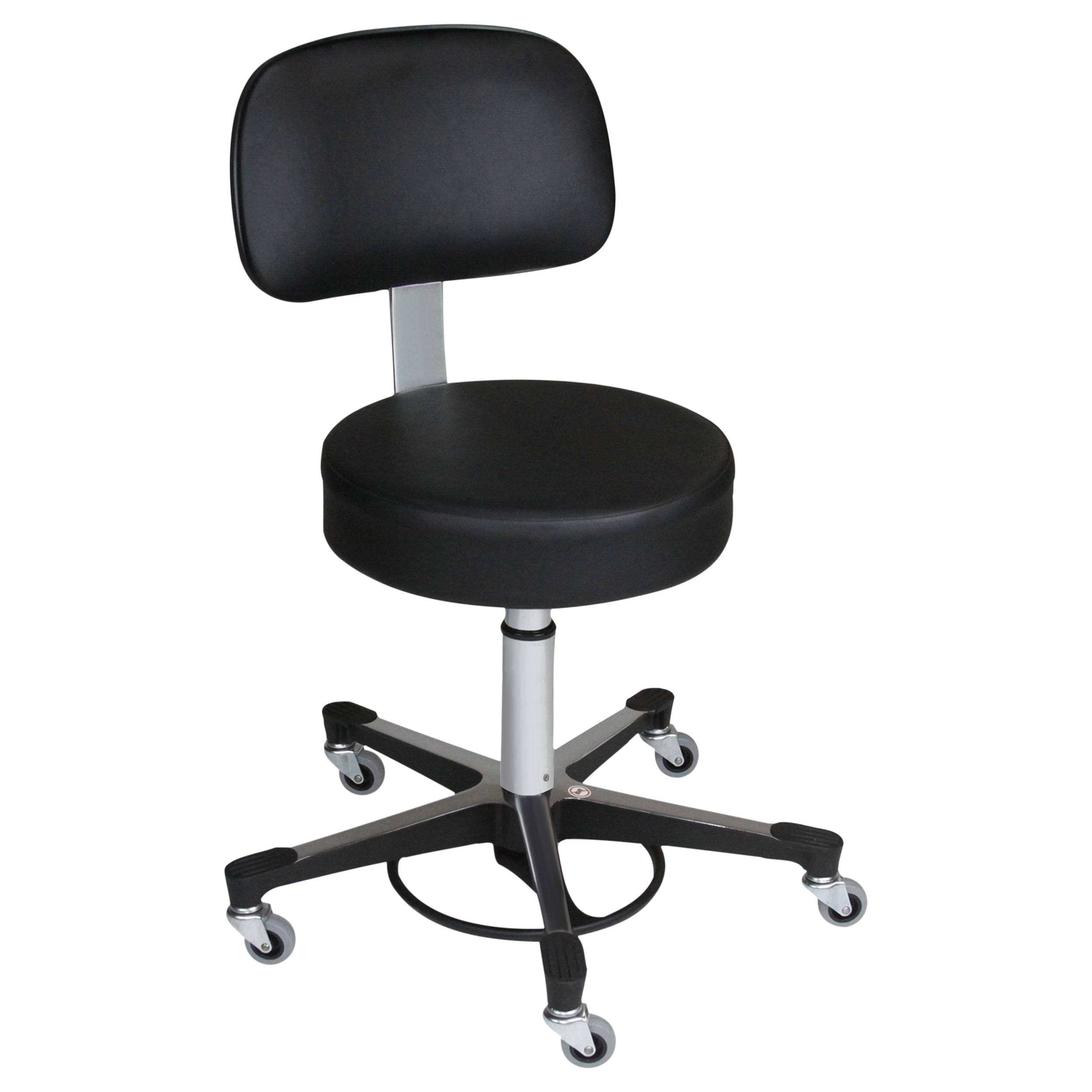 1205 Pneumatic, Foot-Operated Medical Exam Stool With or Without a